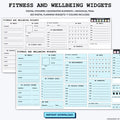 Fitness and Wellbeing Widgets (7 Colors)