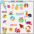 Funky Stickers - 90 Digital Planning Stickers